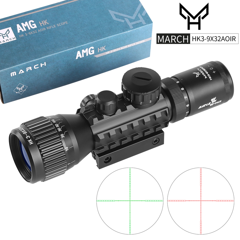 Outdoor Hunting Lab - Tactical HK 3-9X32AOIR Hunting Scope Red