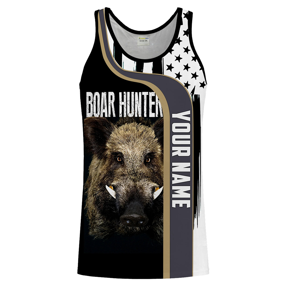 Custom Name Boar Hunter Tank T - Wildman Hunting & Outdoor recension och pris