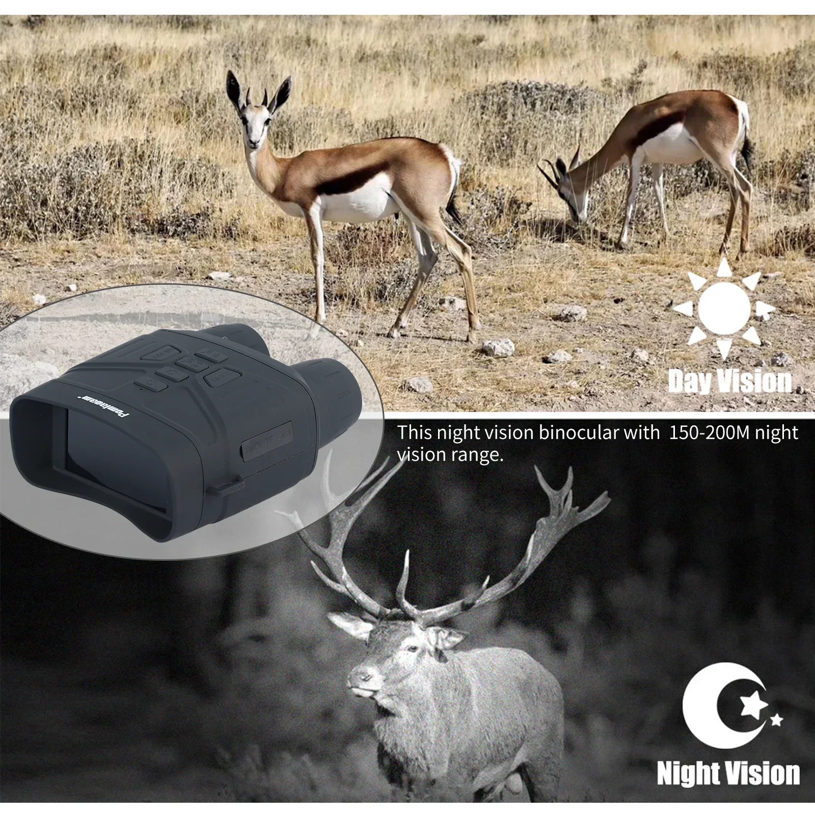 12 Megapixel Infrared Binocula - Outdoor Hunting Digital Night Vision recension och pris