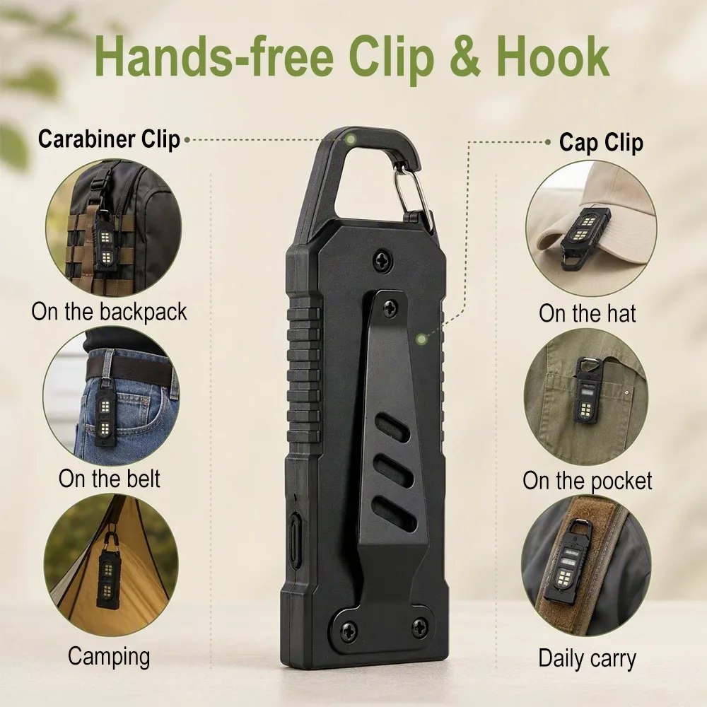 BORUiT Mini EDC 2pcs 5 Modes L - Outdoor Hunting Bike recension och pris