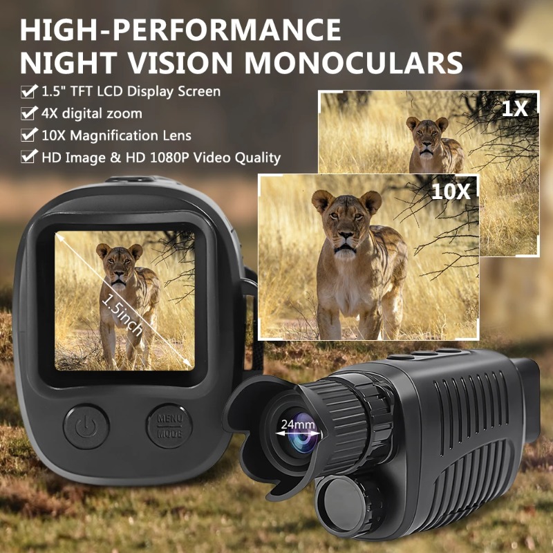 5X Zoom Digital Monocular Infr - Outdoor Hunting Digital Night Vision recension och pris