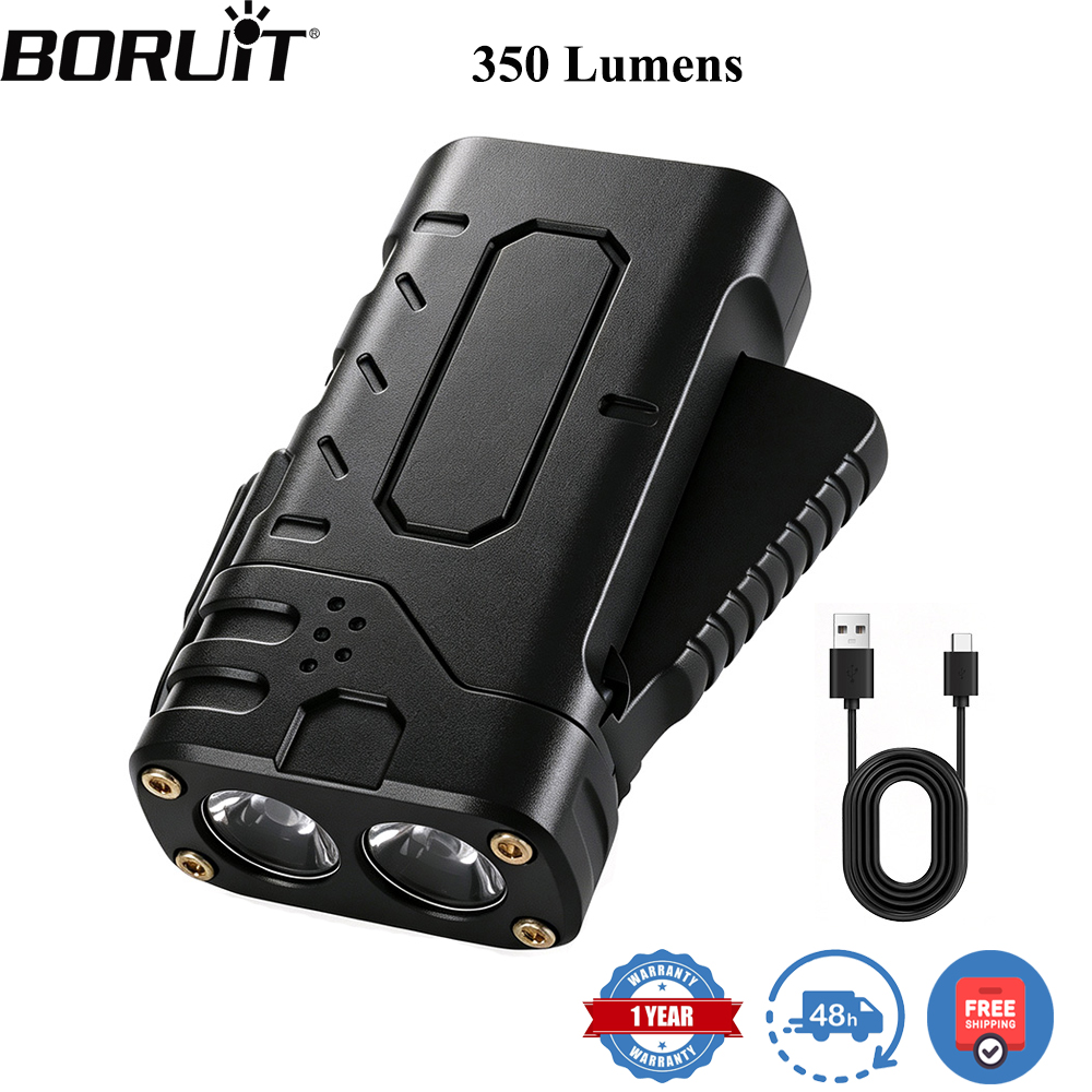 BORUIiT Hand Crank EDC LED Fla - Outdoor Hunting Bike recension och pris