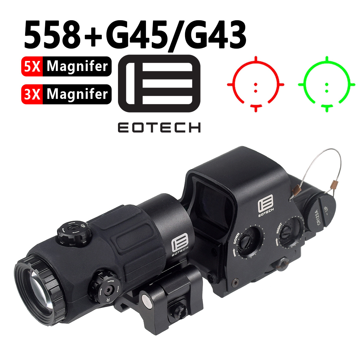 EOTECH G43 G33 G45 3X 5X Magni - Outdoor Hunting Lab recension och pris