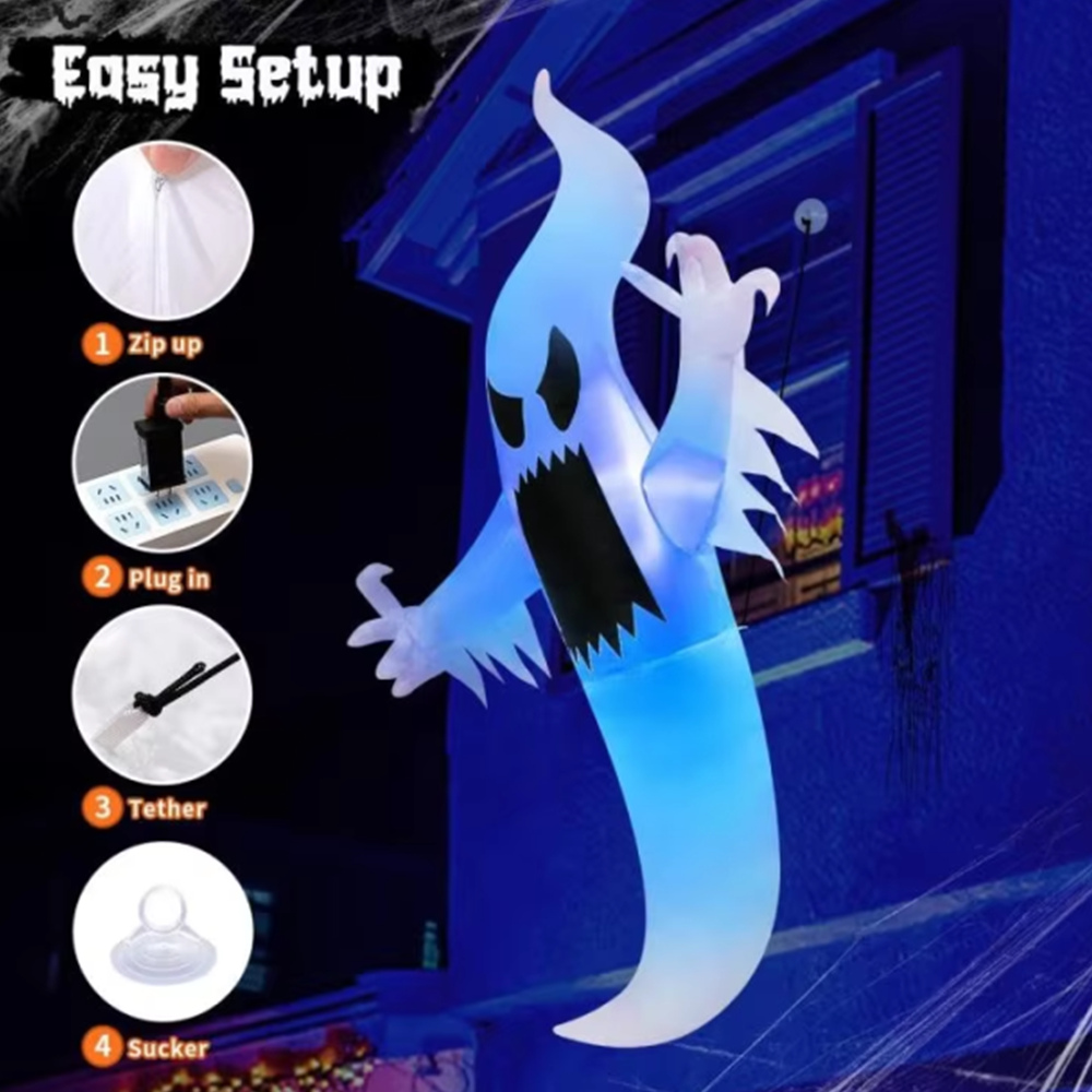 1.7M Halloween Inflatable Wind - Outdoor Hunting House recension och pris