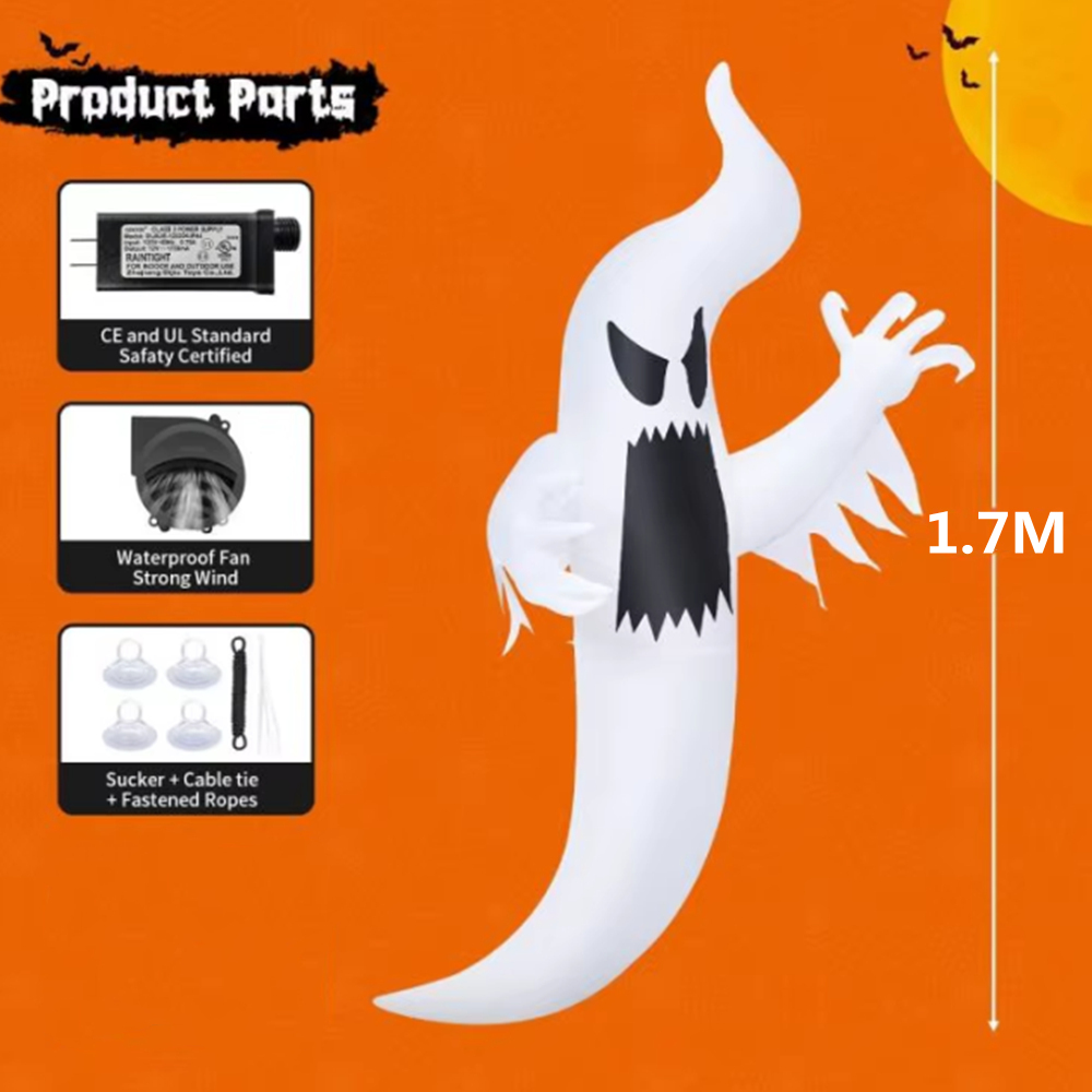 1.7M Halloween Inflatable Wind - Outdoor Hunting House recension och pris