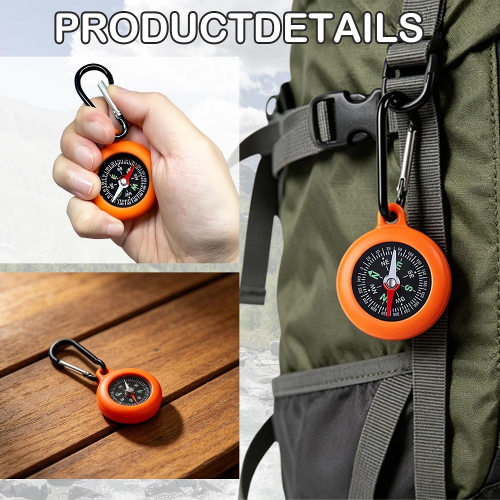 5-20 PCS Mini Compass Keychain - Outdoor Hunting House recension och pris