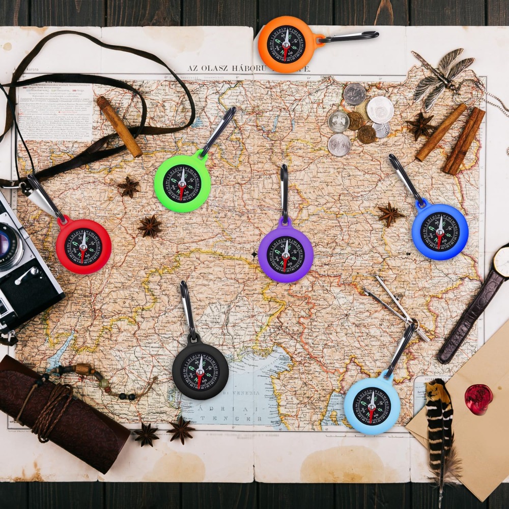 5-20 PCS Mini Compass Keychain - Outdoor Hunting House recension och pris
